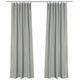 TheLAShop Tab Top Outdoor Patio Curtain, 54"W x 120"L 2ct/Pack, Gray Image