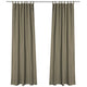 TheLAShop Tab Top Outdoor Patio Curtain, 54"W x 120"L 2ct/Pack, Brown Image