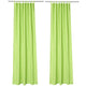 TheLAShop Tab Top Outdoor Patio Curtain, 54"W x 120"L 2ct/Pack, Green Glow Image