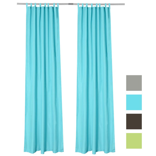 TheLAShop Tab Top Outdoor Patio Curtain 54"W x 96"L 2ct/Pack