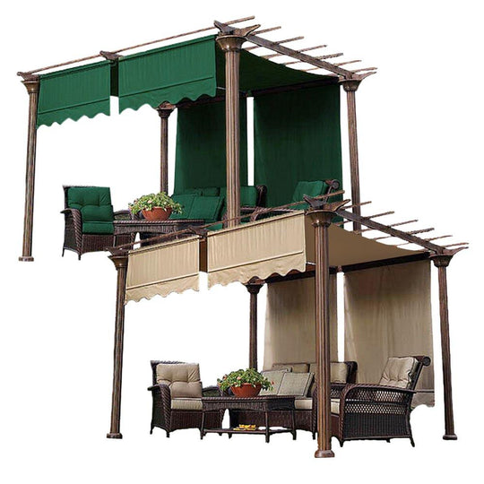 TheLAShop 2pcs 15'7" x 4'1" Pergola Shade Canopy Replacement Cover