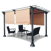 TheLAShop 2pcs 15'7" x 4'1" Pergola Shade Canopy Replacement Cover, Tan Image