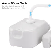TheLAShop 4.5Gal Portable Hand Wash Station 6.3Gal Waste Water Tank ...