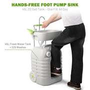 TheLAShop 12Gal Hand Washing Station Portable with Wheels Image