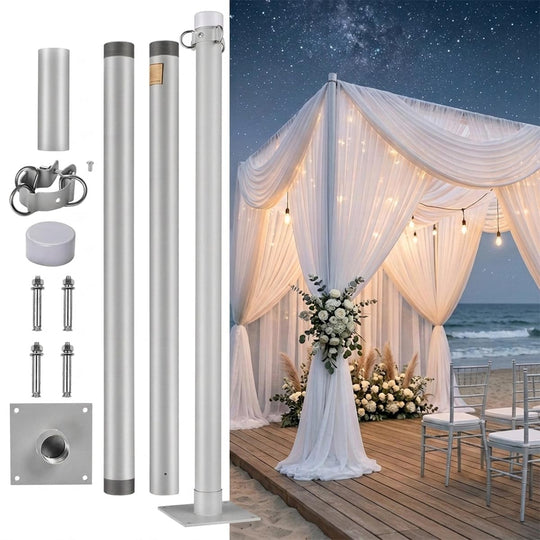 8ft Post Kit Silver