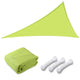 TheLAShop 16' Triangle Outdoor Sun Shade Sail Canopy, Lime Image