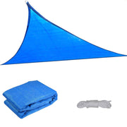 TheLAShop 11' Triangle Outdoor Sun Shade Sail Canopy Color Opt, Blue Image