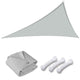 TheLAShop 11' Triangle Outdoor Sun Shade Sail Canopy Color Opt, Gray Image