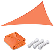 TheLAShop 11' Triangle Outdoor Sun Shade Sail Canopy Color Opt, Orange Image