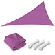 TheLAShop 11' Triangle Outdoor Sun Shade Sail Canopy Color Opt, Fuchsia Image