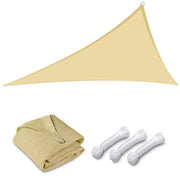 TheLAShop 11' Triangle Outdoor Sun Shade Sail Canopy Color Opt, Desert Sand Image