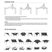 TheLAShop 11' Triangle Outdoor Sun Shade Sail Canopy Color Opt Image