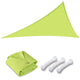 TheLAShop 11' Triangle Outdoor Sun Shade Sail Canopy Color Opt, Lime Image