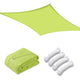 TheLAShop 12' Square Outdoor Sun Sail Shade Patio Color Opt, Lime Image