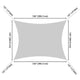 TheLAShop 13'x10' Rectangle Outdoor Sun Sail Shade Patio Image