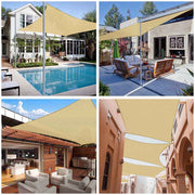 TheLAShop 13'x10' Rectangle Outdoor Sun Sail Shade Patio Image