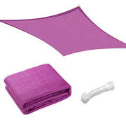 TheLAShop 16'x12' Rectangle Outdoor Sun Shade Sail Canopy, Fuchsia Image