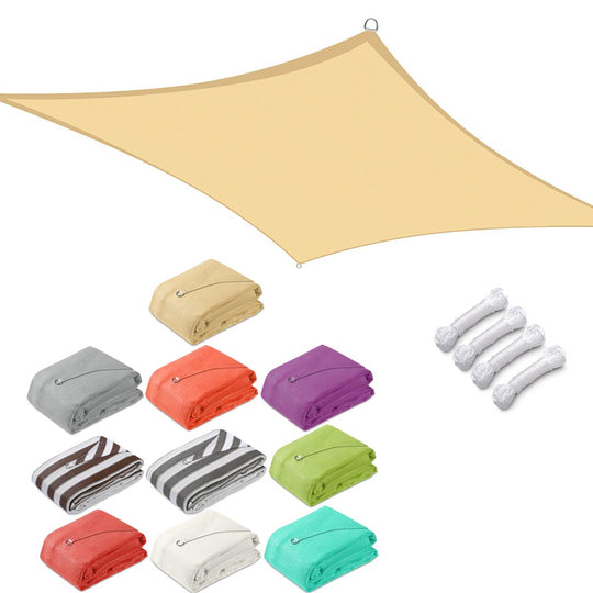 TheLAShop 13'x10' Rectangle Outdoor Sun Sail Shade Patio