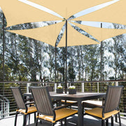 TheLAShop 3' Triangle Sun Shade Sail Patio Deck Outdoor Wind Tarp Image