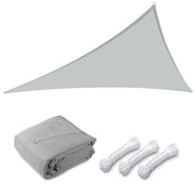 TheLAShop 22' Triangle Shade Sail Canopy for Patios Driveway, Gray Image