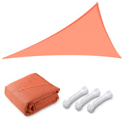 TheLAShop 22' Triangle Shade Sail Canopy for Patios Driveway, Orange Image