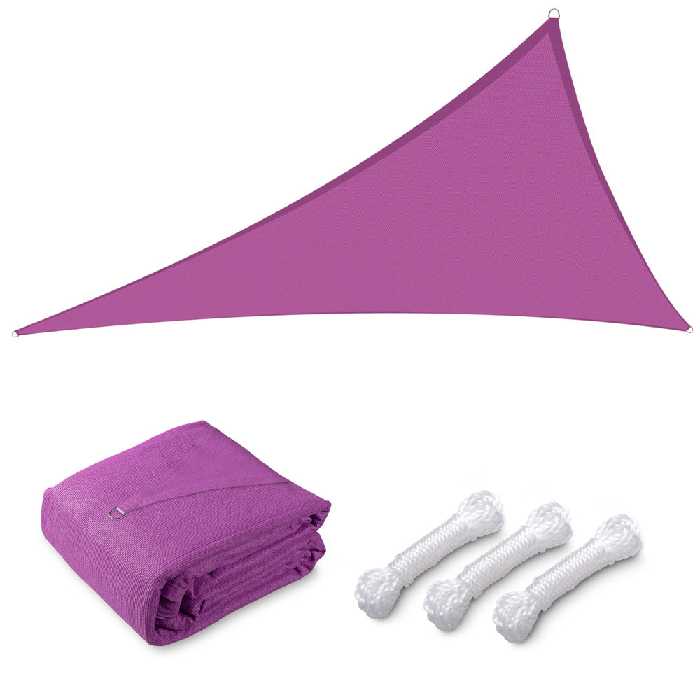TheLAShop 22' Triangle Shade Sail Canopy for Patios Driveway