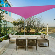 TheLAShop 22' Triangle Shade Sail Canopy for Patios Driveway, Fuchsia Image