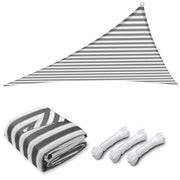 TheLAShop 22' Triangle Shade Sail Canopy for Patios Driveway, Gray White Image