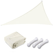 TheLAShop 22' Triangle Shade Sail Canopy for Patios Driveway, Off White Image