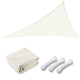 TheLAShop 22' Triangle Shade Sail Canopy for Patios Driveway, Off White Image