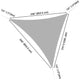 TheLAShop 28' Triangle Shade Sail for Patios Pool