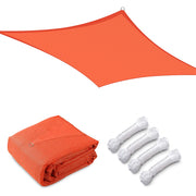 TheLAShop 20' Square Shade Sail Patio Sail Cloth, Orange Image