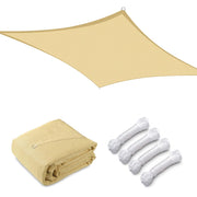 TheLAShop 20' Square Shade Sail Patio Sail Cloth, Beige Image