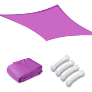 TheLAShop 8'x12' Rectangle Sun Sail Shade Canopy, Fuchsia Image