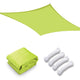 TheLAShop 23'x22' Rectangle Driveway Shade Sail Patios, Green Glow Image