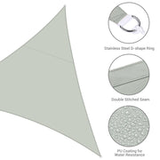 TheLAShop 16' Triangle Sun Shade Sail Water Resistance Wind Tarp Image