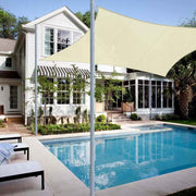 TheLAShop 10'x13' Rectangle Shade Sail for Decks Water Resist Image