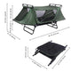 TheLAShop Single Cot Tent Camping Bed Tent Rain Fly Green Image