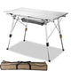 TheLAShop Aluminum Folding Camping Table Rollup Adjustable Height Image