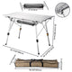 TheLAShop Aluminum Folding Camping Table Rollup Adjustable Height Image