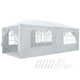 TheLAShop 10 x 20 6 Sidewalls Wedding Party Tent with Screen, White Image