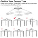 TheLAShop 8x8 ft Gazebo Canopy Replacement Top