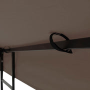 TheLAShop 12x12 ft Garden Gazebo Replacement Canopy Top Brown (11.4'x11.4')