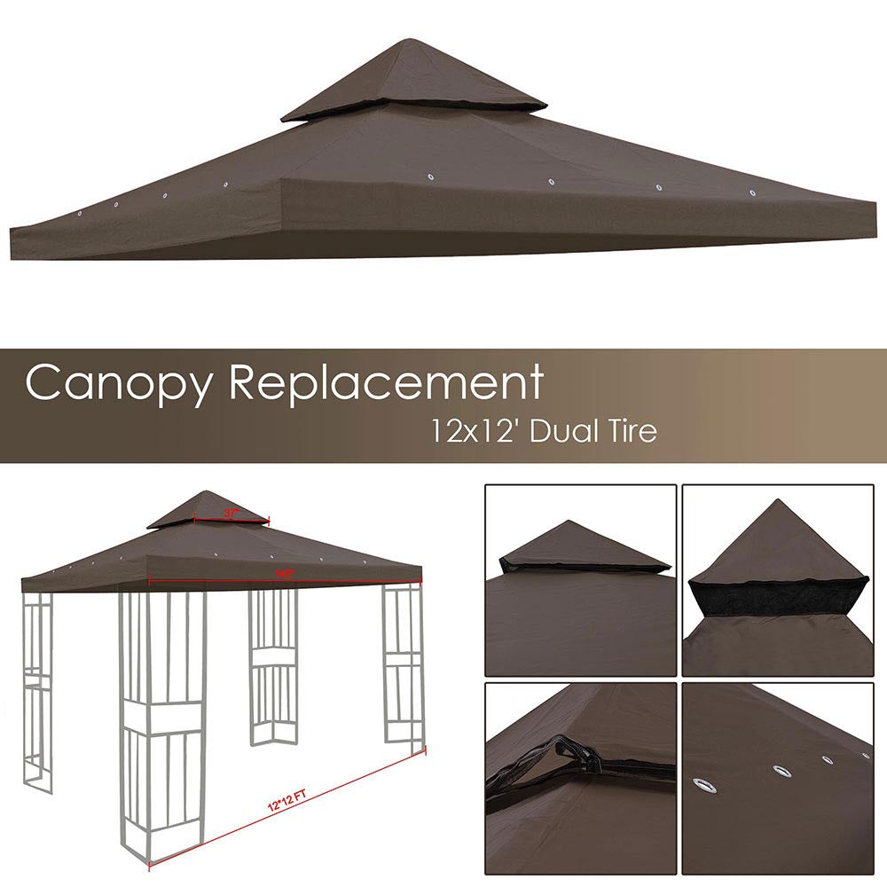 12x12 canopy replacement top sale