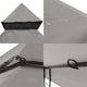 TheLAShop 8x8 ft Gazebo Canopy Top Replacement Gray