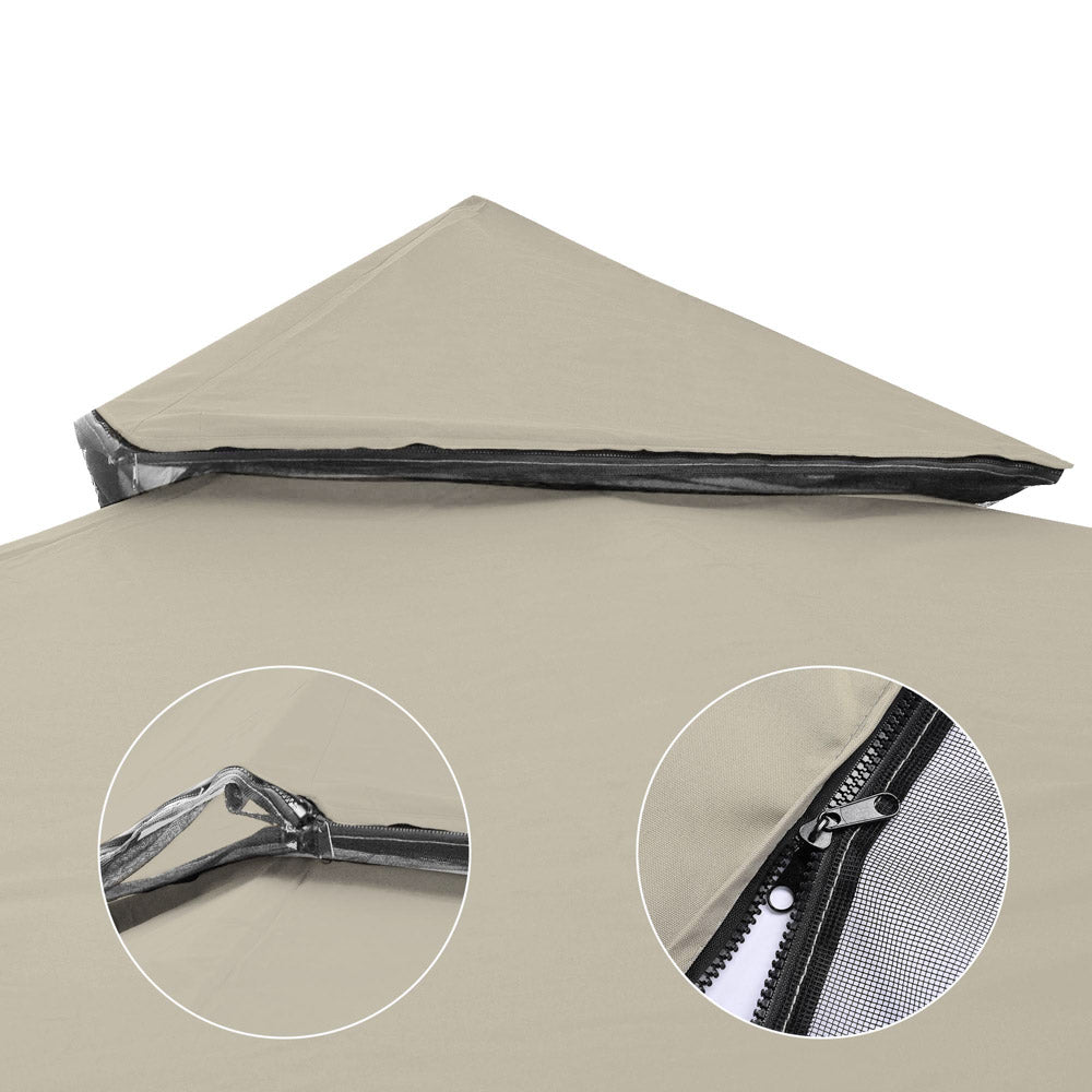 10x10 ft Waterproof Gazebo Canopy Top Replacement - Thumbnail 4
