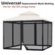 TheLAShop Gazebo Netting Replacement Mesh for 12'W x 10'D Gazebos