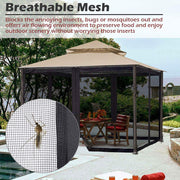 TheLAShop Gazebo Netting Replacement Mesh for 12'W x 10'D Gazebos