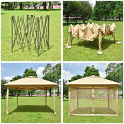 TheLAShop 11x11 ft Pop Up Gazebo(Frame, Canopy, Netting, Stakes) Image