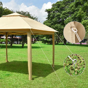 TheLAShop 11x11 ft Pop Up Gazebo(Frame, Canopy, Netting, Stakes) Image